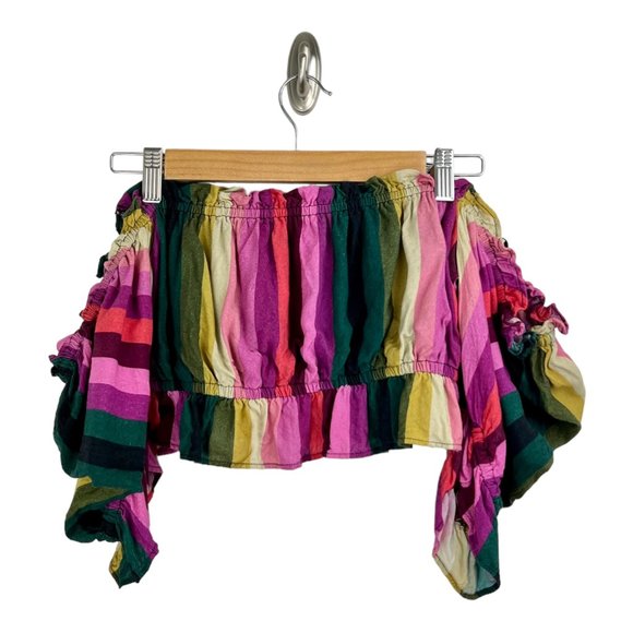 LPA Lelia Crop Trop in Multi Colored Stripe #204 - Picture 4 of 8